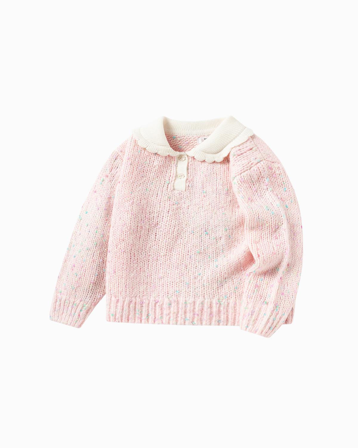 Balabala Toddler Girl Red Hue Sweater