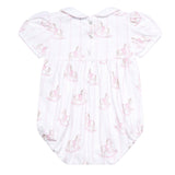 Pink Rocking Horse Smocked Bubble