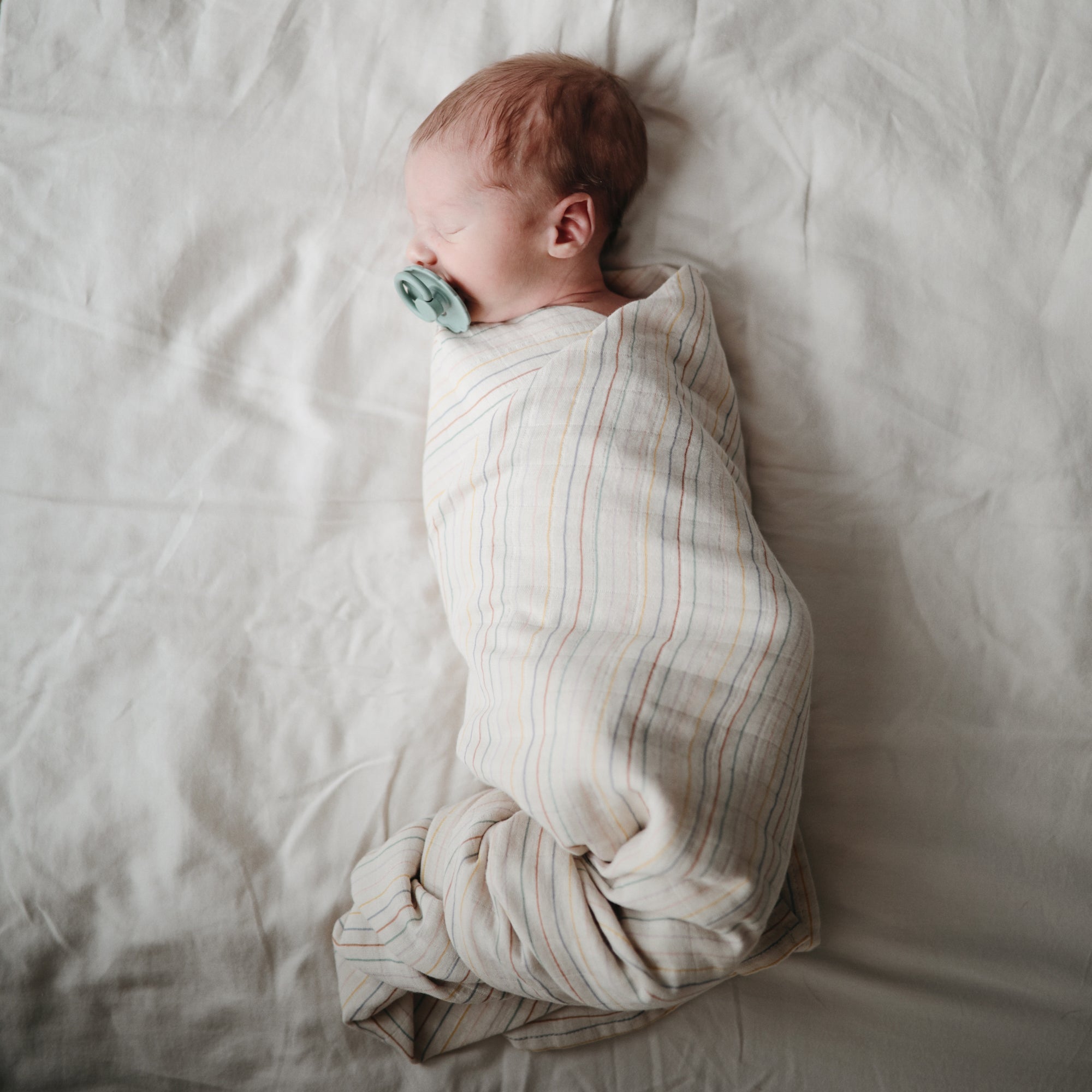 Image of Organic Cotton Muslin Swaddle Blanket