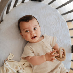 Image of Extra Soft Bassinet Muslin Crib Sheet
