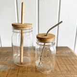 Bamboo Mason Jar Lid