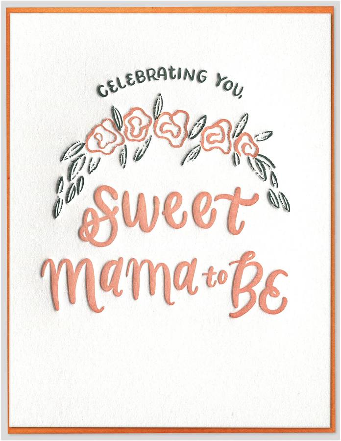 Sweet Mama to Be New Baby Card