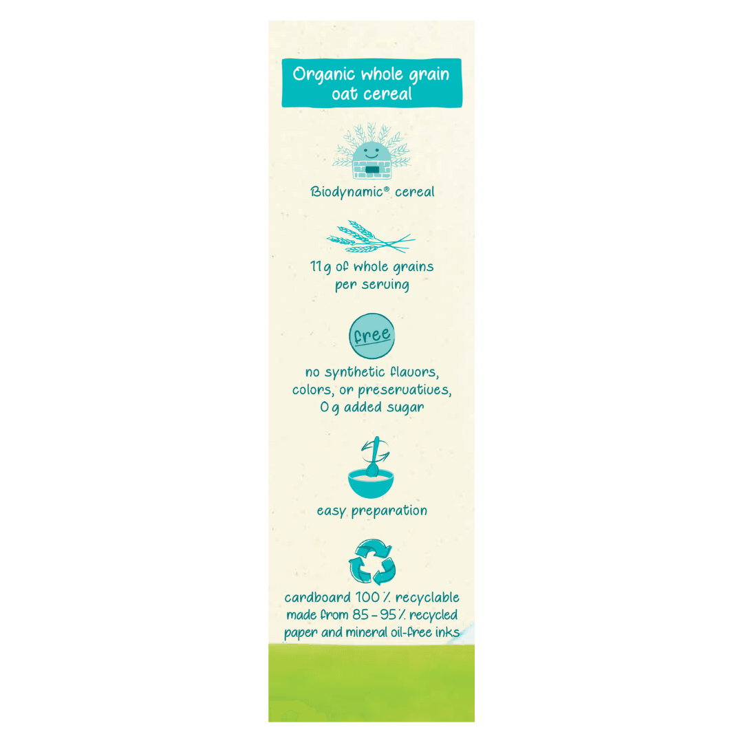 Image of Holle Organic Whole Grain Oat Cereal - 6 Pack