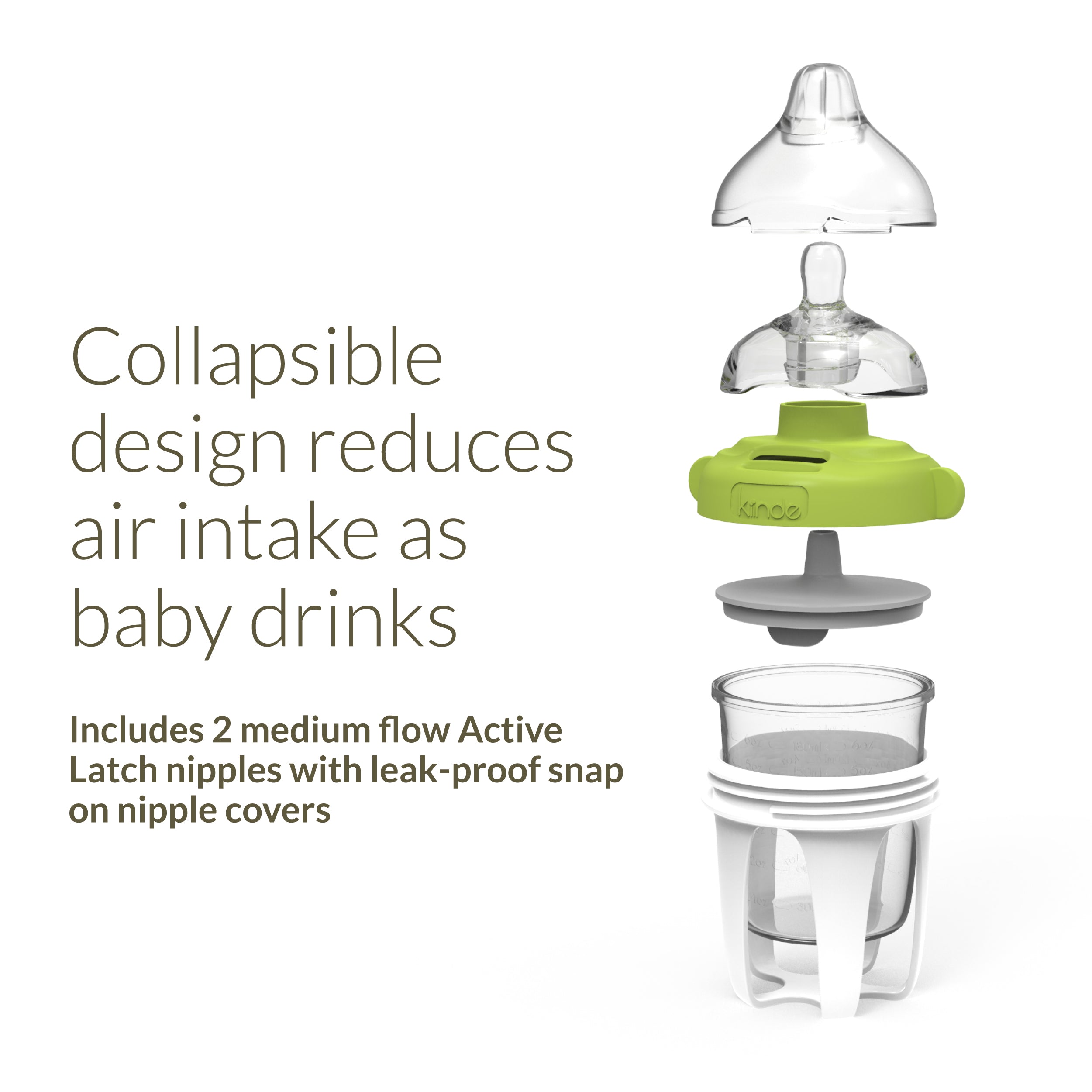 Image of Active Latch Silicone Baby Bottle