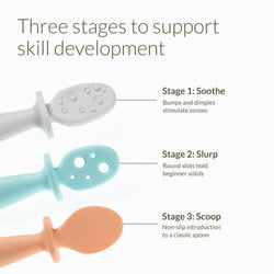 Image of Lil’ Bites Soft Silicone Baby Spoon Set