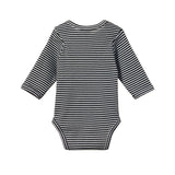 Long Sleeve Bodysuit - Navy Stripe