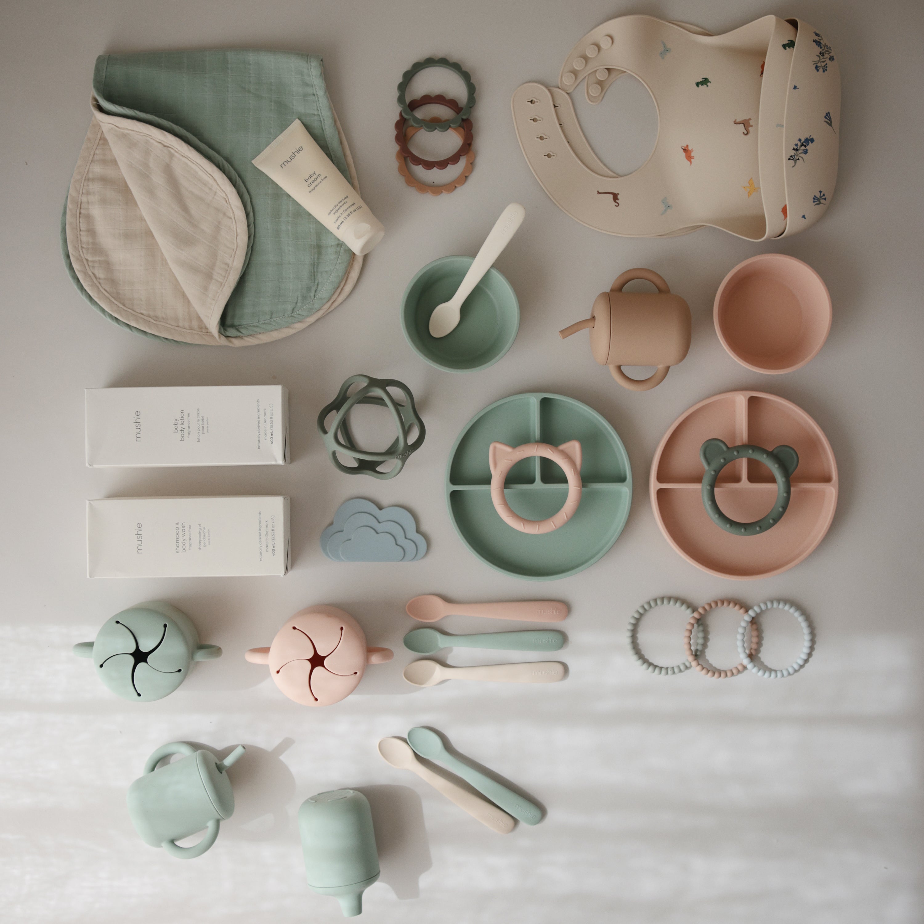 Image of Organic Cotton Muslin Burp Cloth 2-Pack