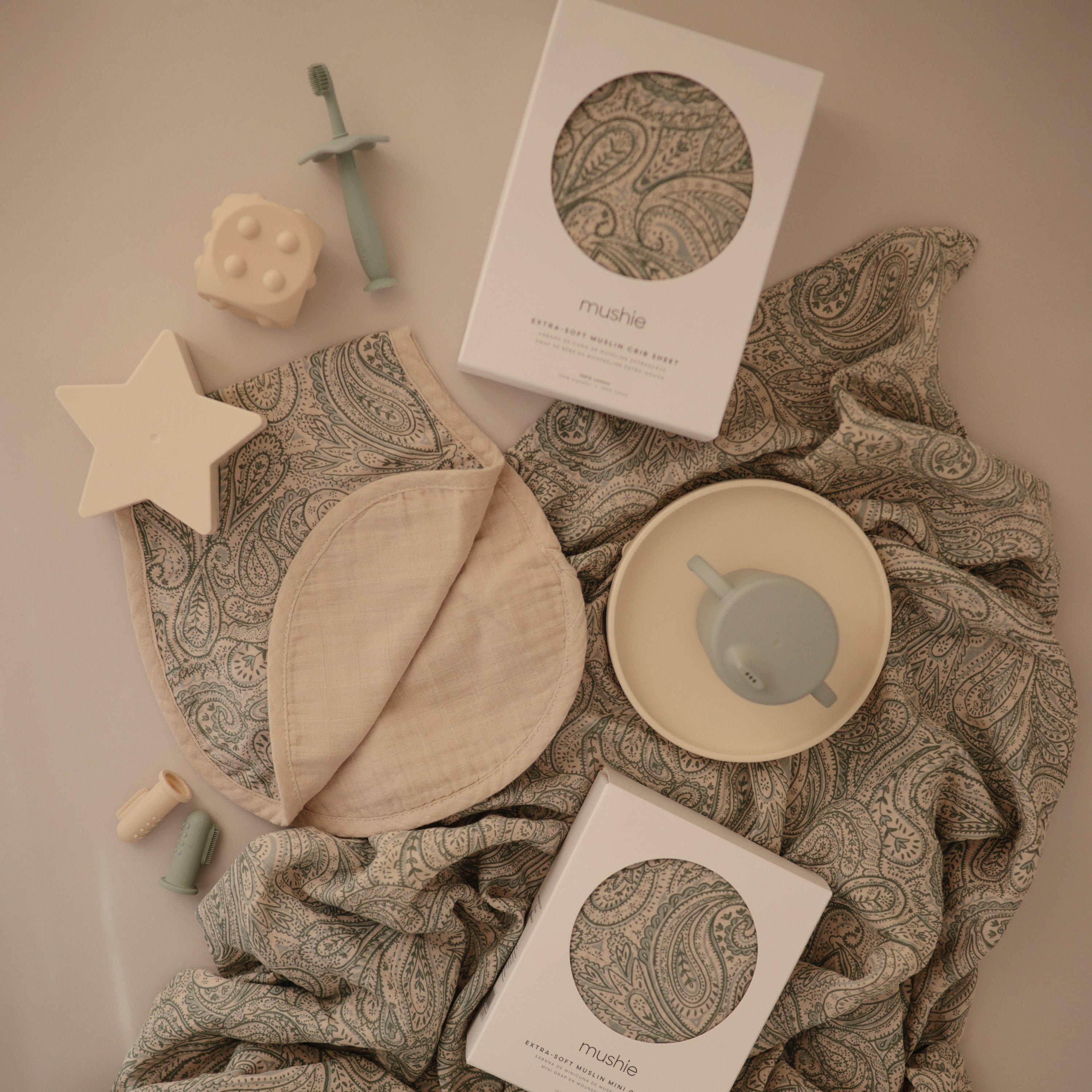 Image of Organic Cotton Muslin Swaddle Blanket