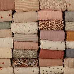 Image of Organic Cotton Muslin Swaddle Blanket