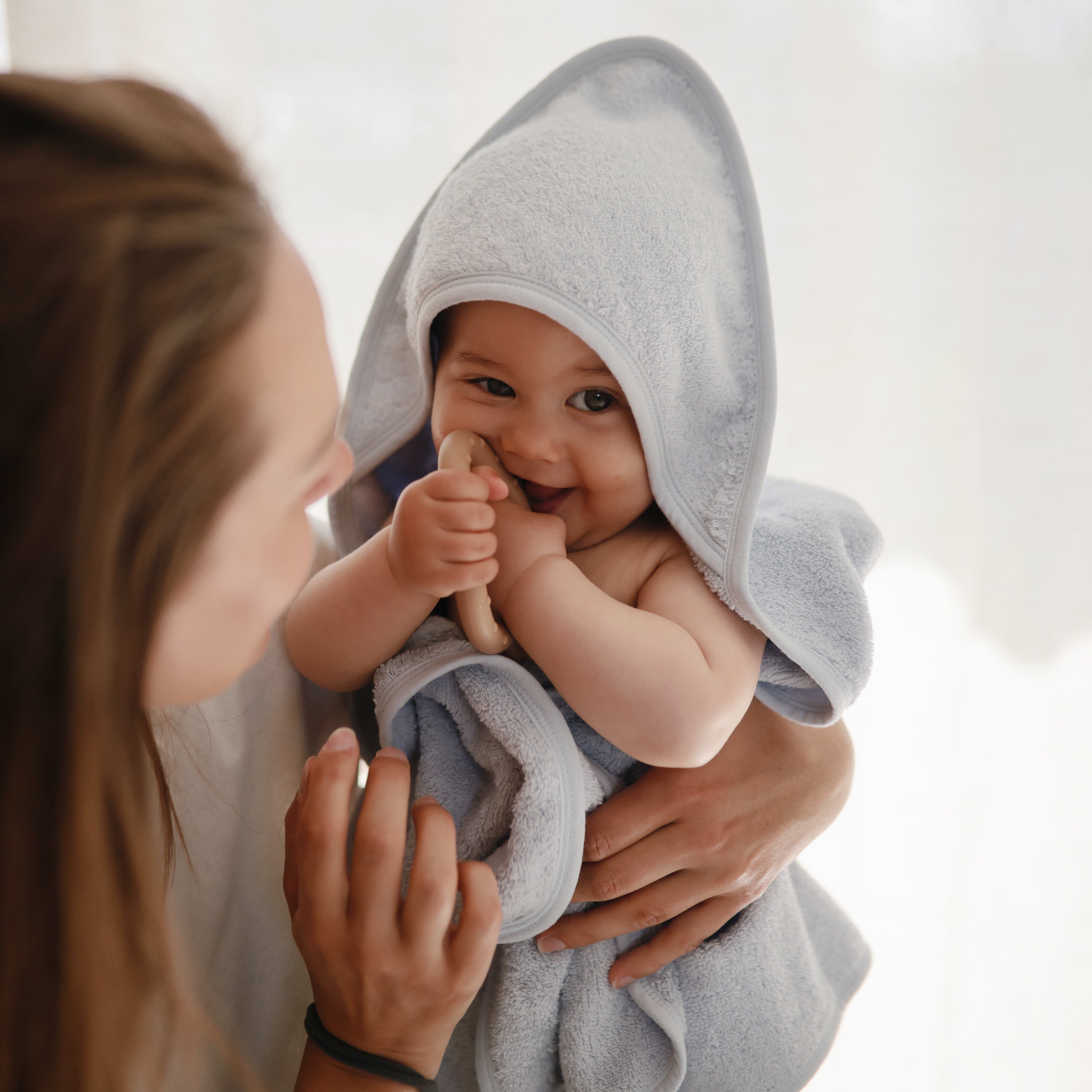 Image of Organic Cotton Baby Hooded Towel