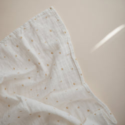 Image of Organic Cotton Muslin Swaddle Blanket