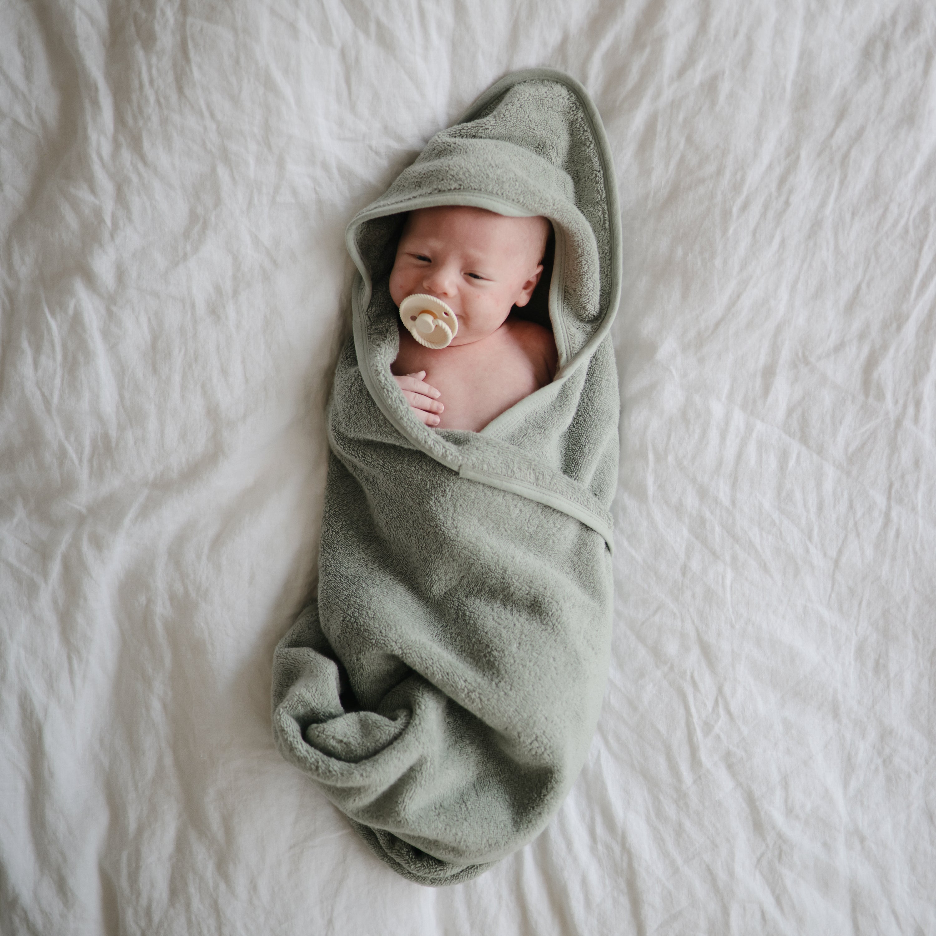 Image of Organic Cotton Baby Hooded Towel