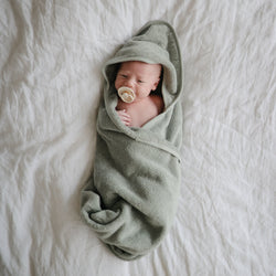 Image of Organic Cotton Baby Hooded Towel
