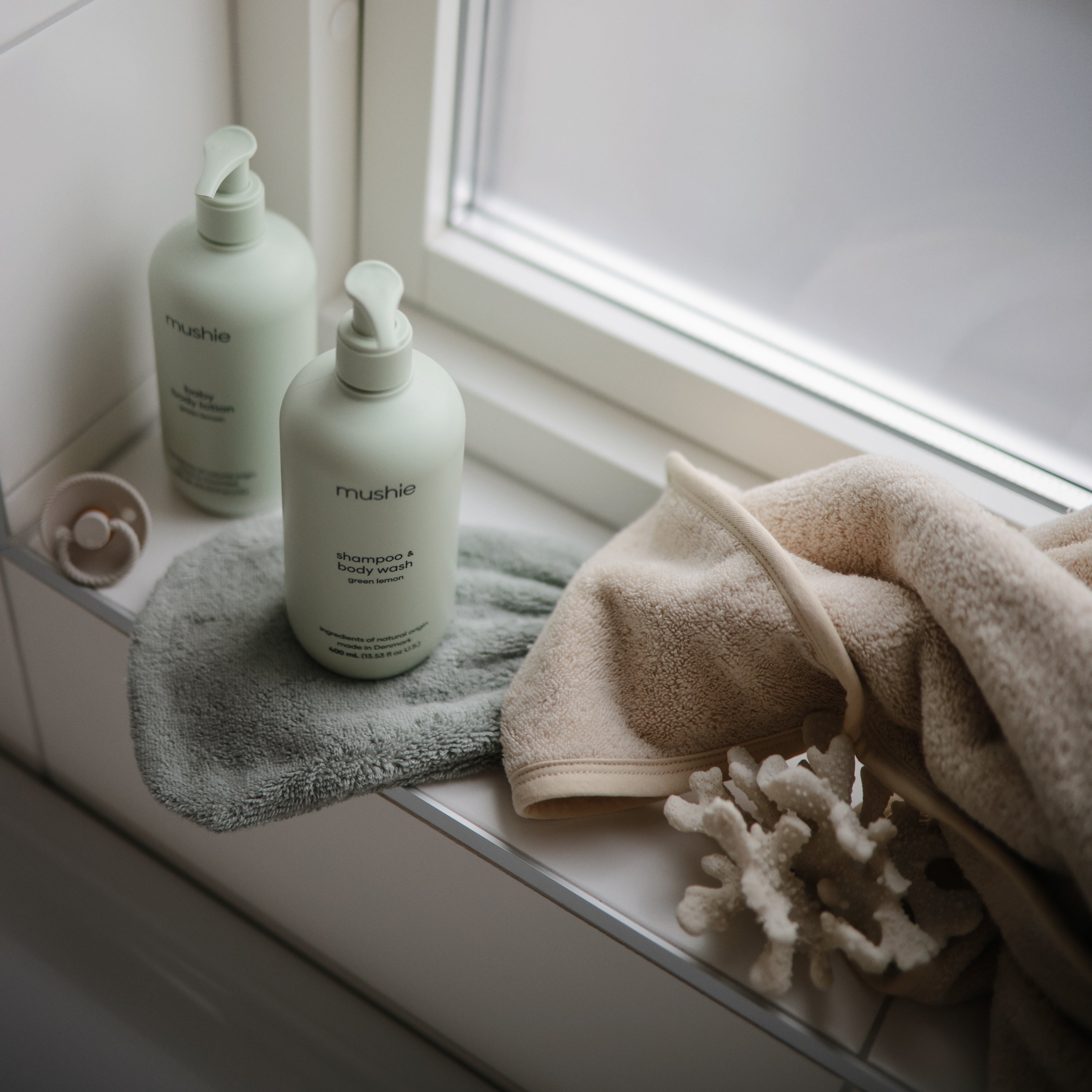 Image of Organic Cotton Bath Mitt 2-Pack