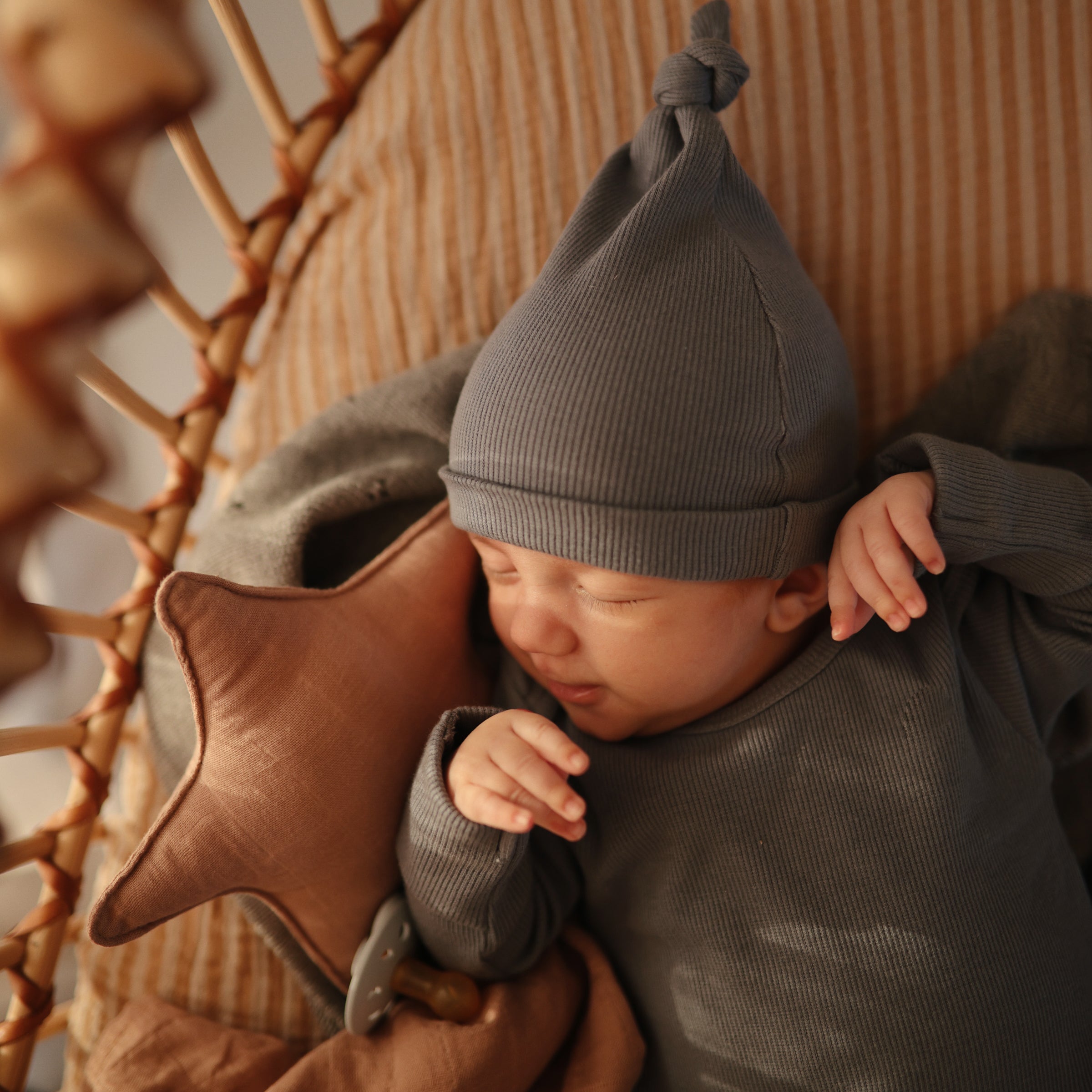 Image of Ribbed Baby Beanie