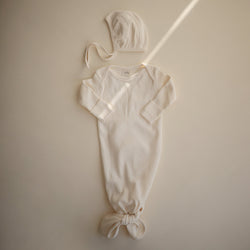 Image of Ribbed Baby Bonnet