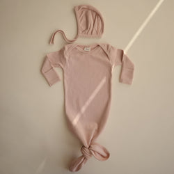 Image of Ribbed Baby Bonnet