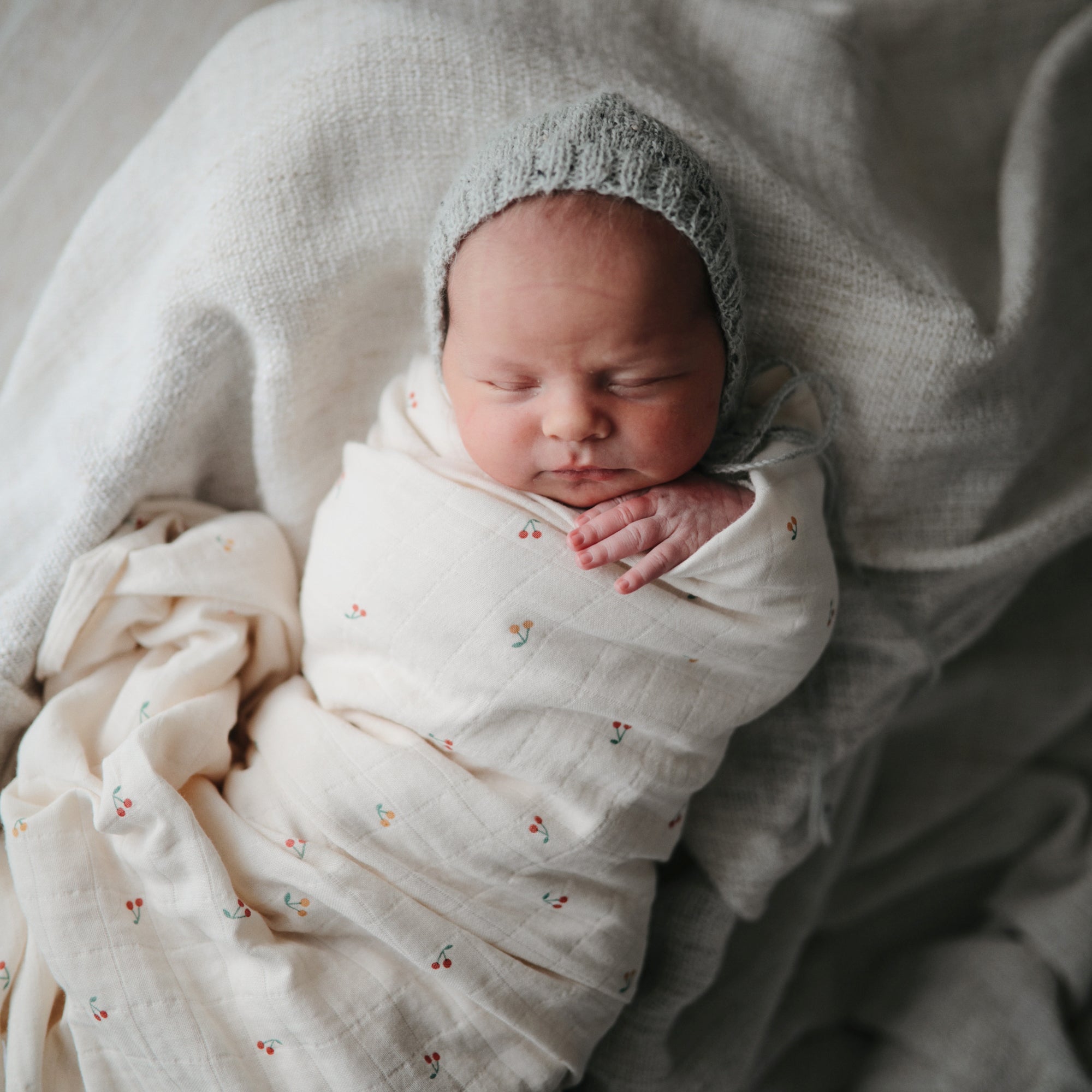 Image of Organic Cotton Muslin Swaddle Blanket