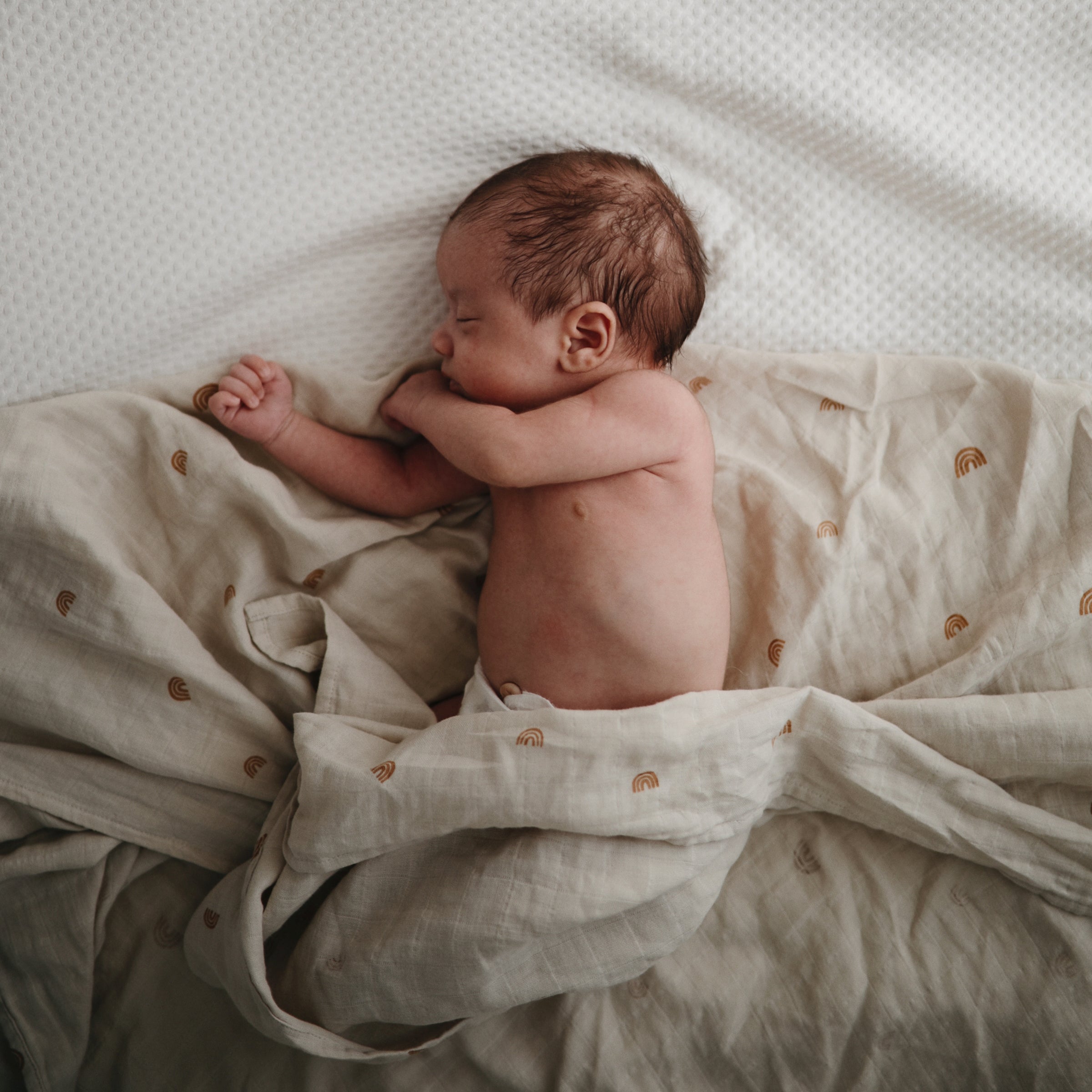 Image of Organic Cotton Muslin Swaddle Blanket