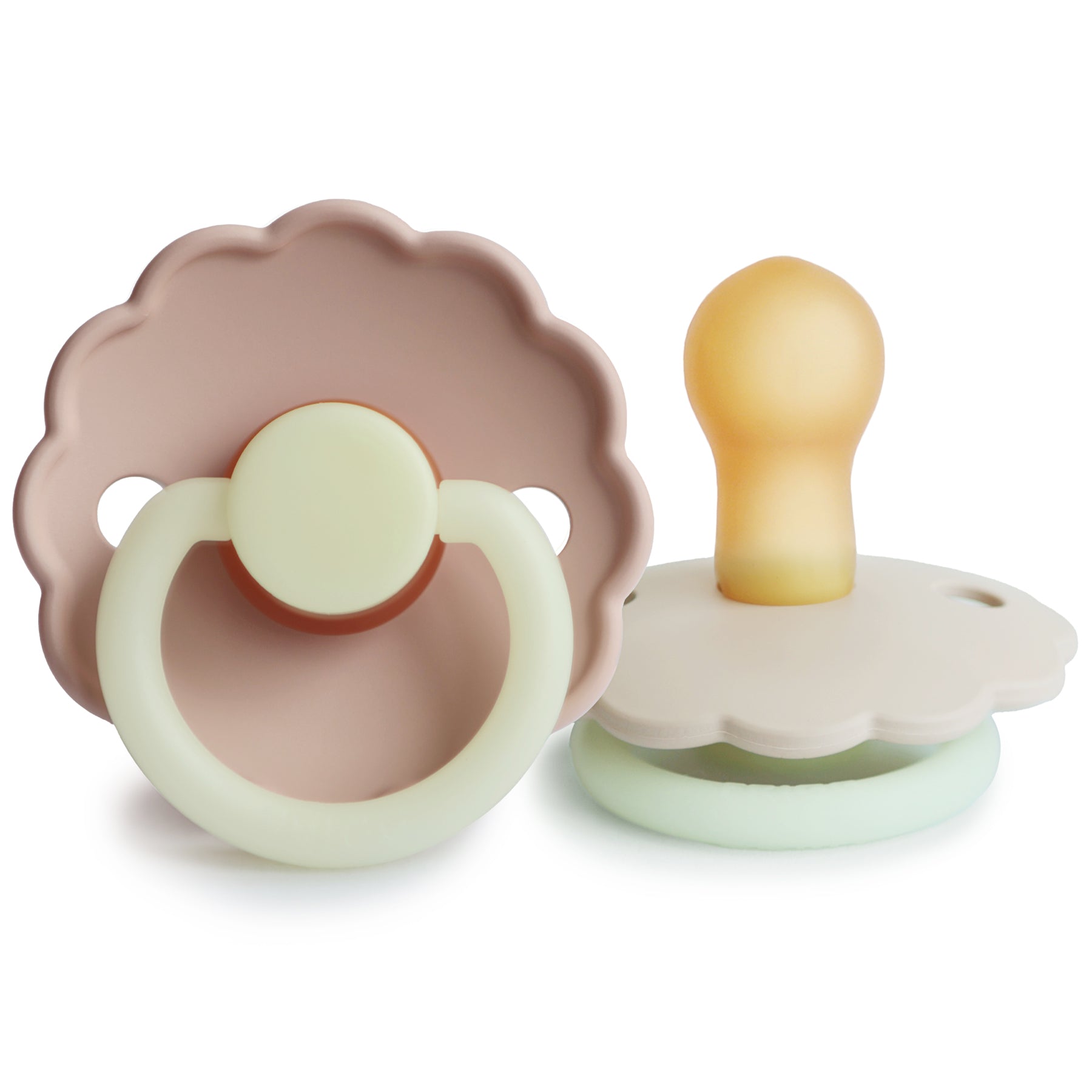 Image of FRIGG Daisy Night Natural Rubber Pacifier 2-Pack