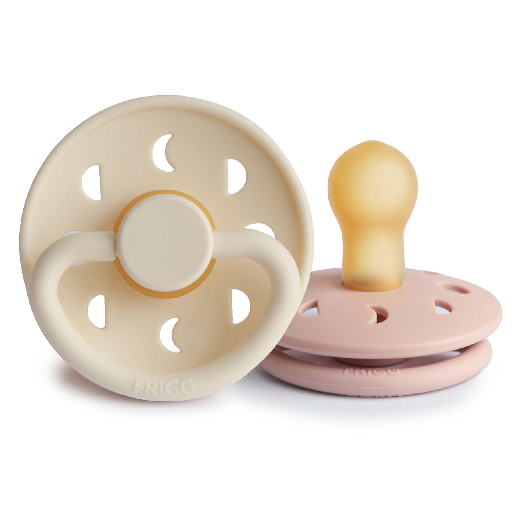Image of FRIGG Moon Natural Rubber Pacifier 2-Pack