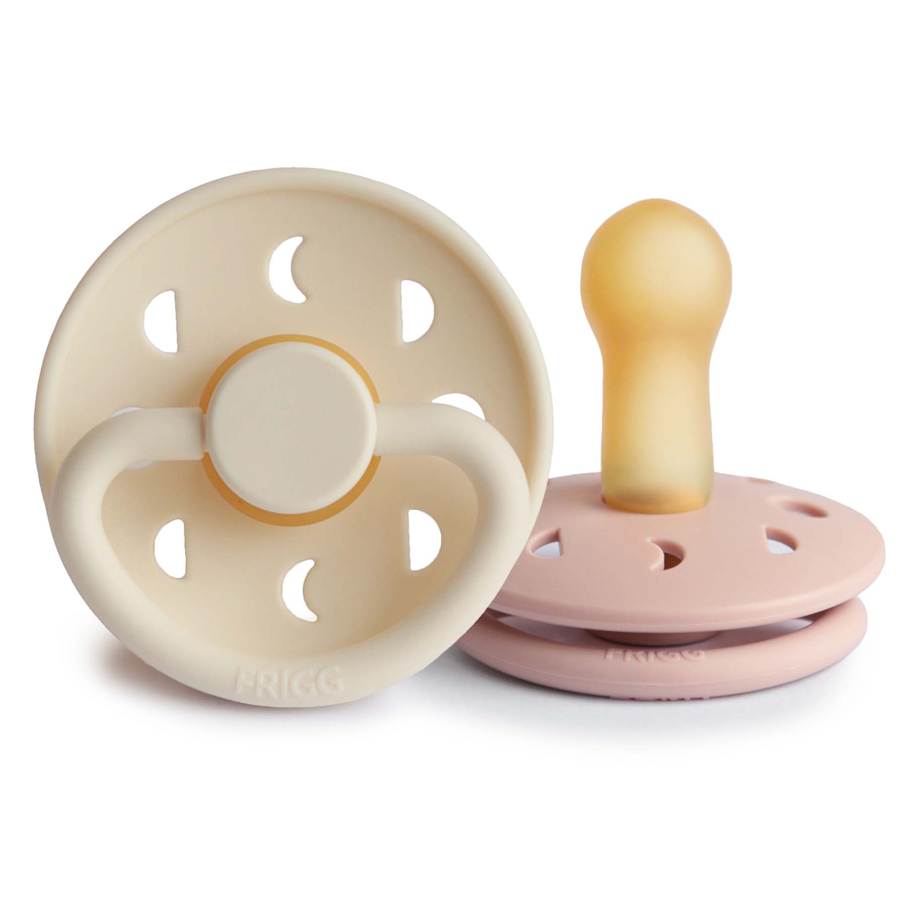 Image of FRIGG Moon Natural Rubber Pacifier 2-Pack