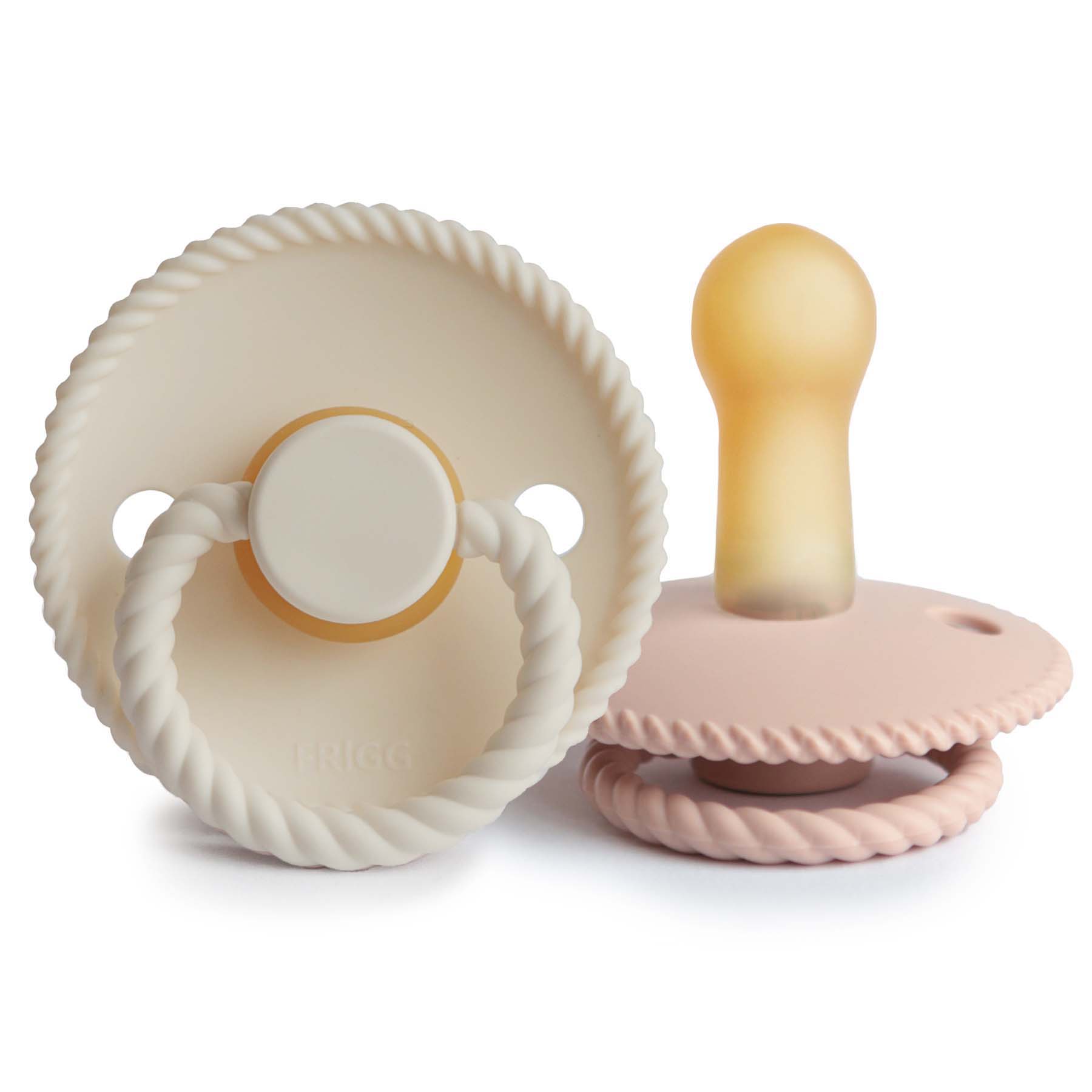 Image of FRIGG Rope Natural Rubber Pacifier 2-Pack