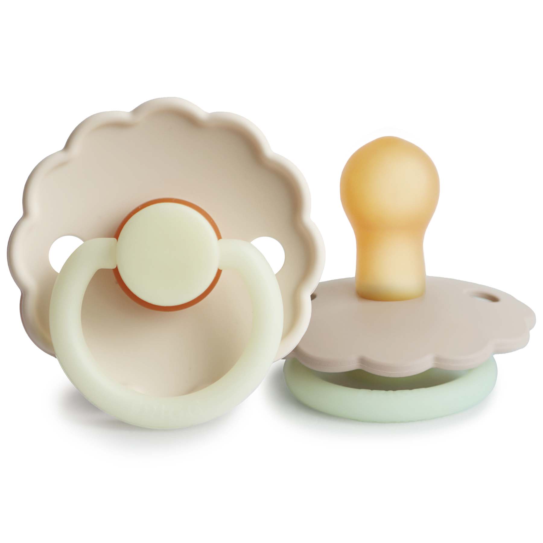Image of FRIGG Daisy Night Natural Rubber Pacifier 2-Pack