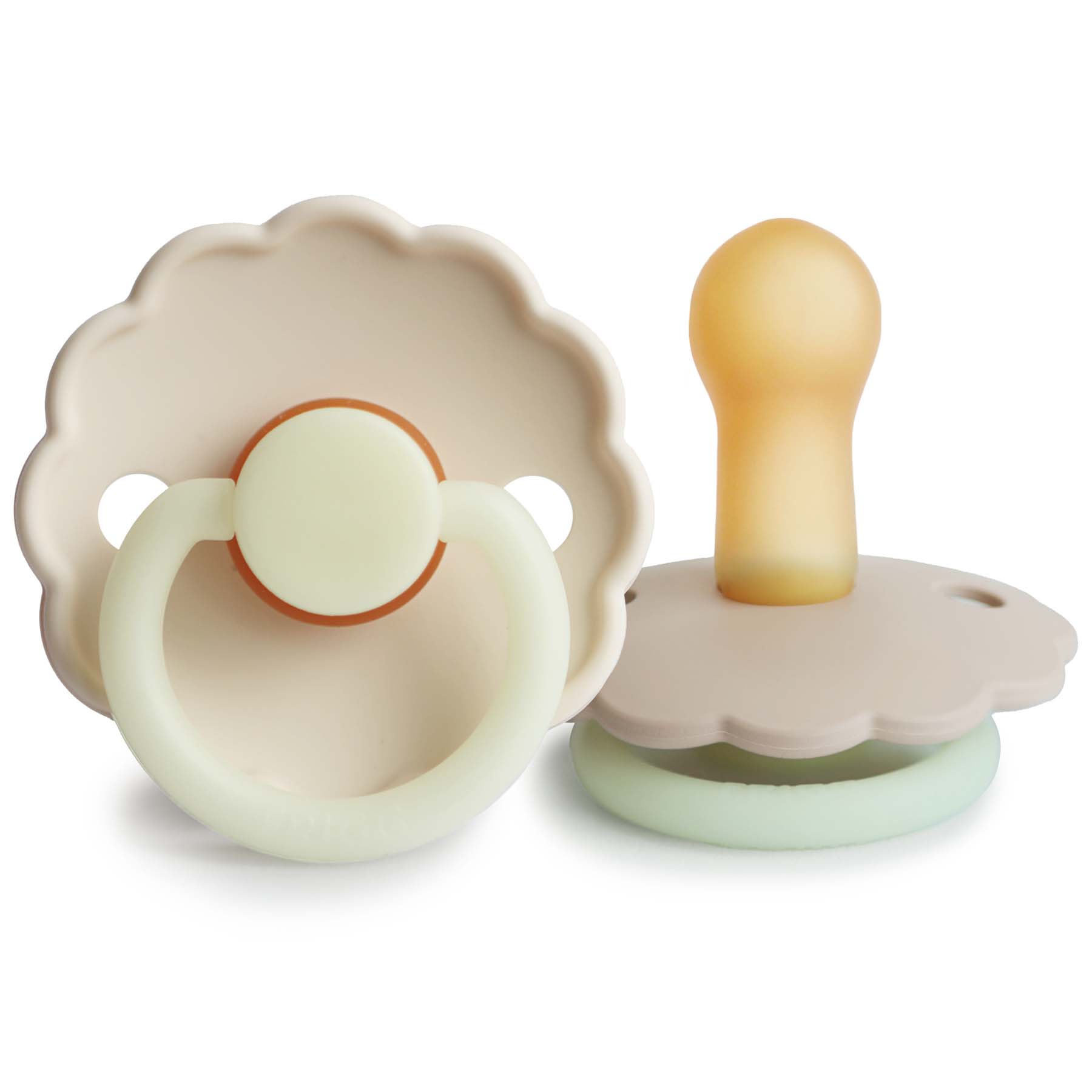 Image of FRIGG Daisy Night Natural Rubber Pacifier 2-Pack