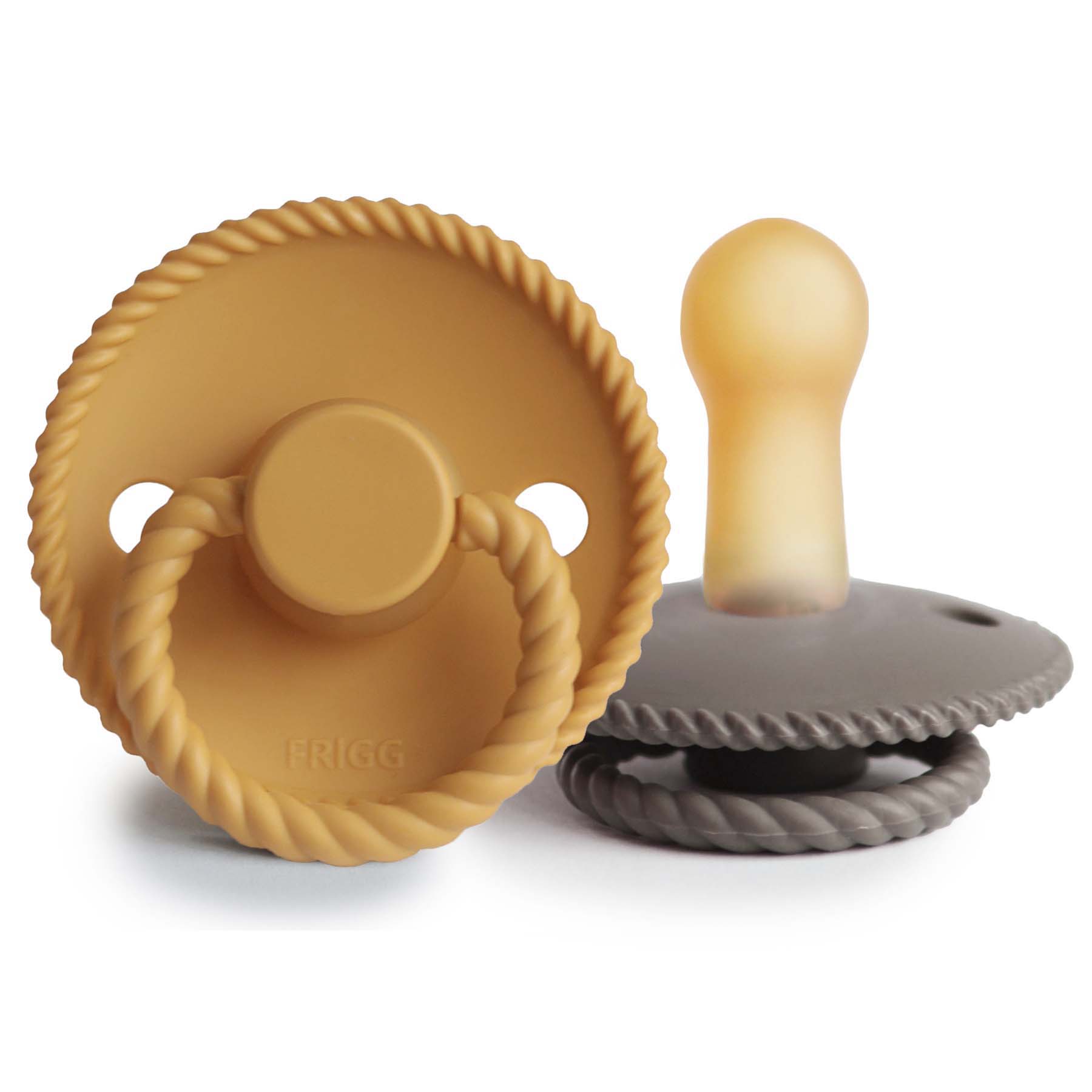 Image of FRIGG Rope Natural Rubber Pacifier 2-Pack