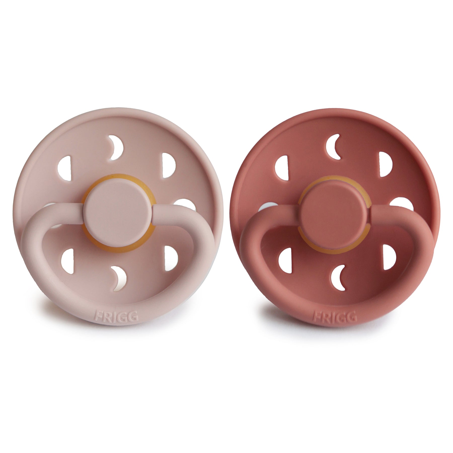 Image of FRIGG Moon Natural Rubber Pacifier 2-Pack