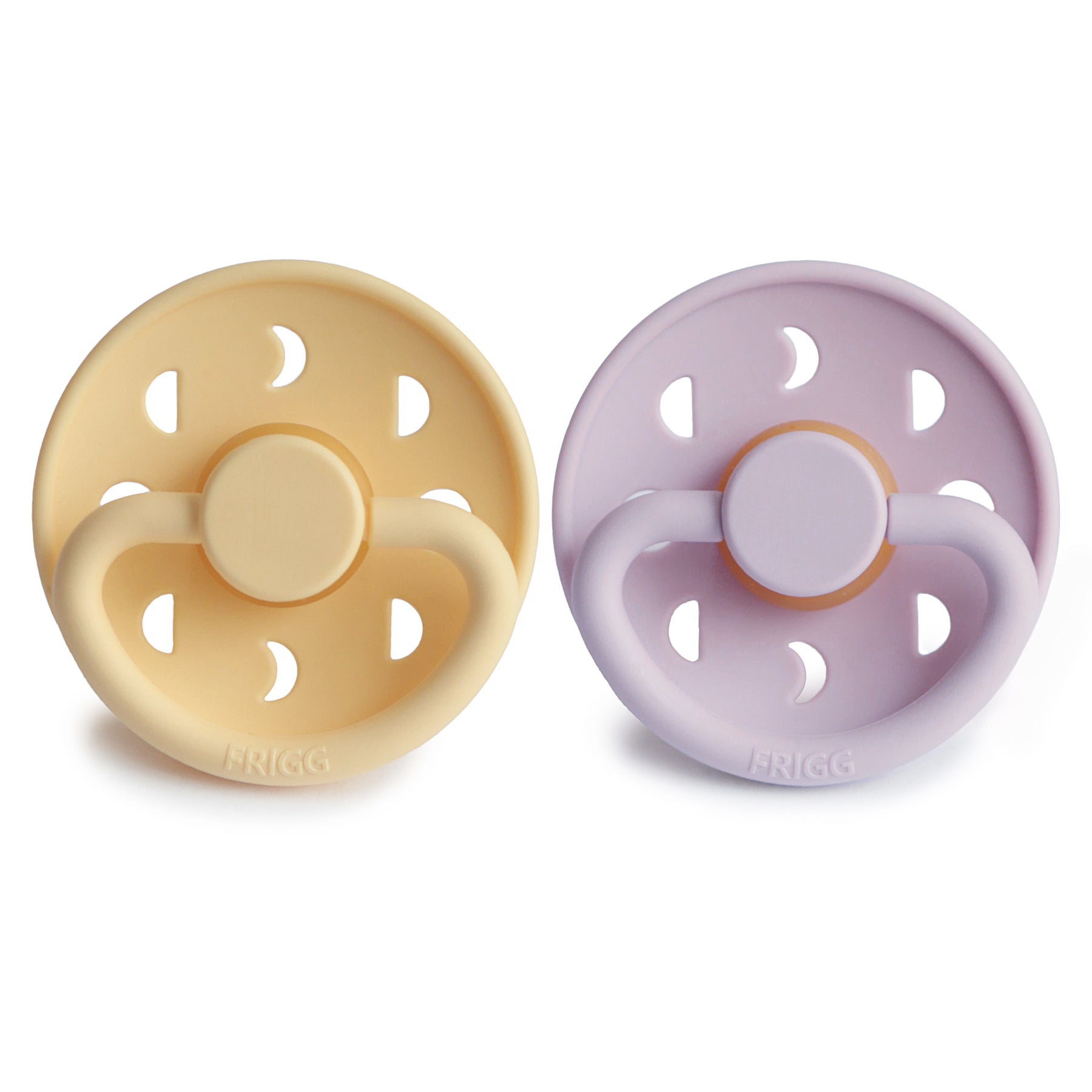 Image of FRIGG Moon Natural Rubber Pacifier 2-Pack