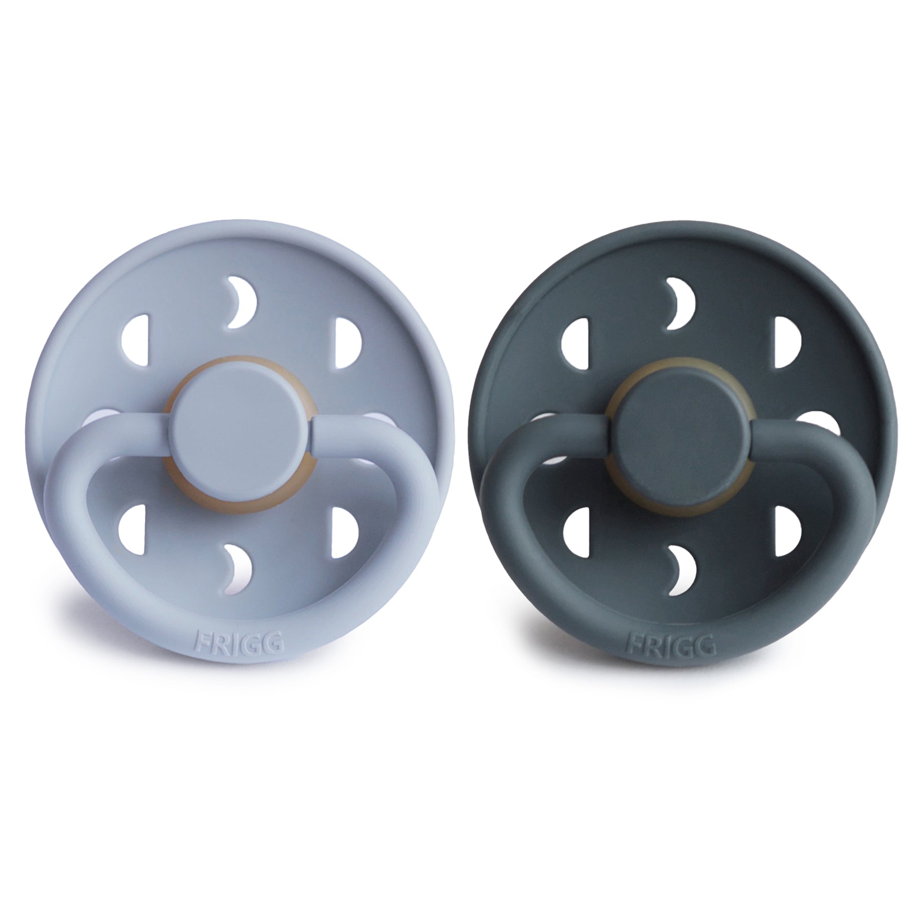 Image of FRIGG Moon Natural Rubber Pacifier 2-Pack