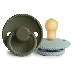 Image of FRIGG Rope Natural Rubber Pacifier 2-Pack
