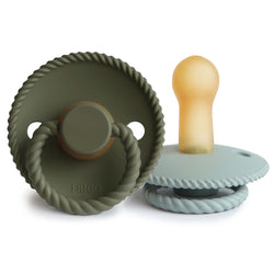 Image of FRIGG Rope Natural Rubber Pacifier 2-Pack