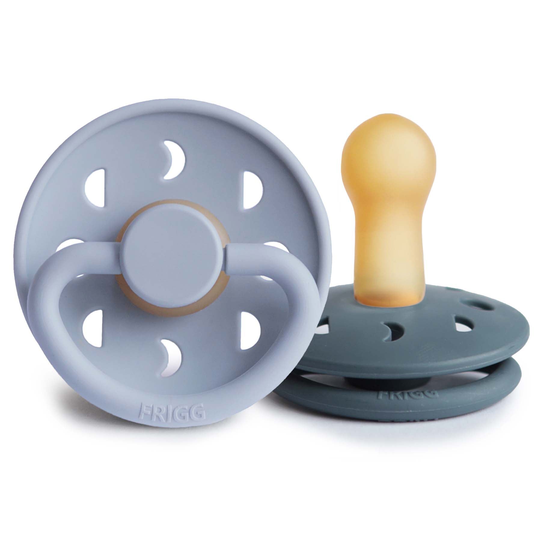 Image of FRIGG Moon Natural Rubber Pacifier 2-Pack