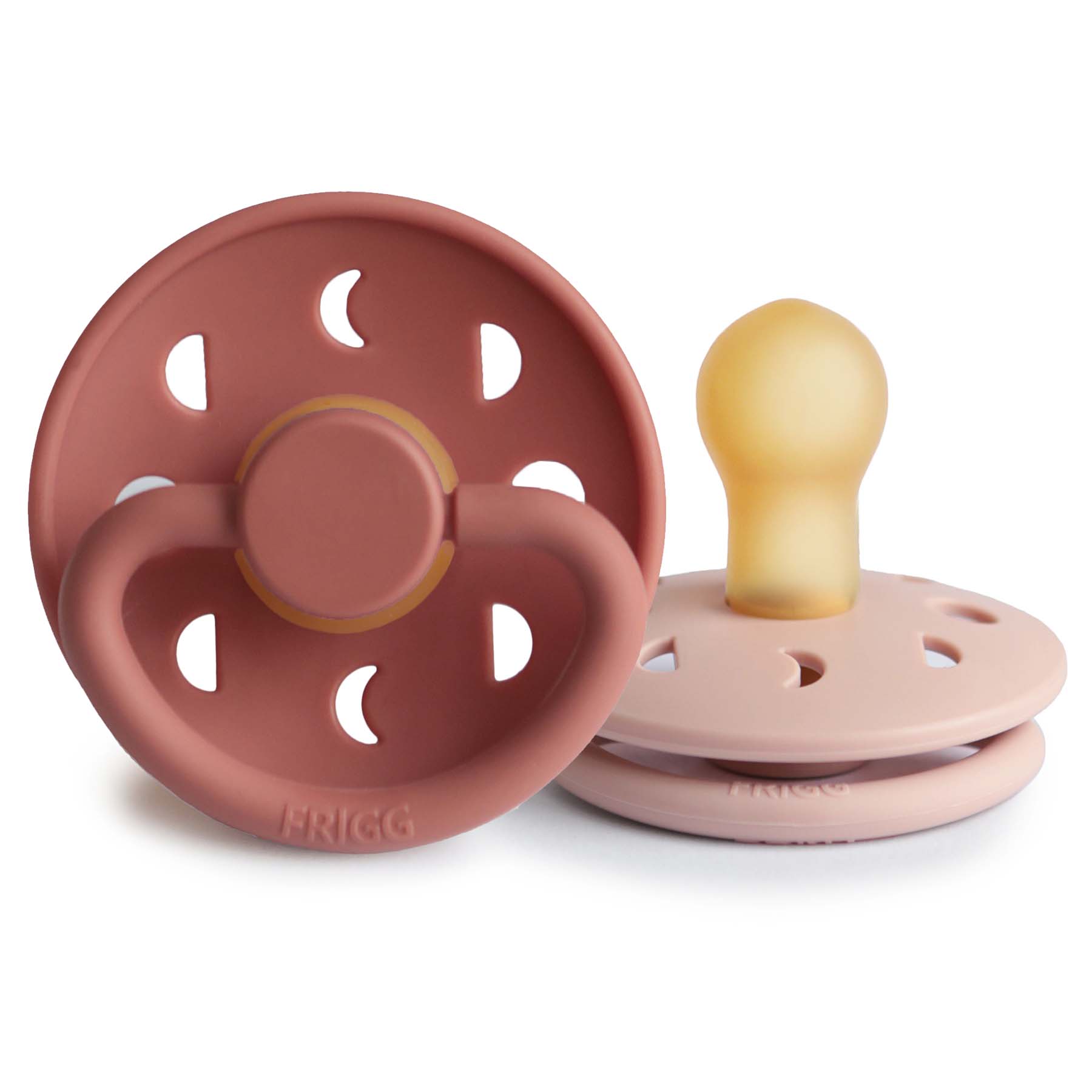 Image of FRIGG Moon Natural Rubber Pacifier 2-Pack