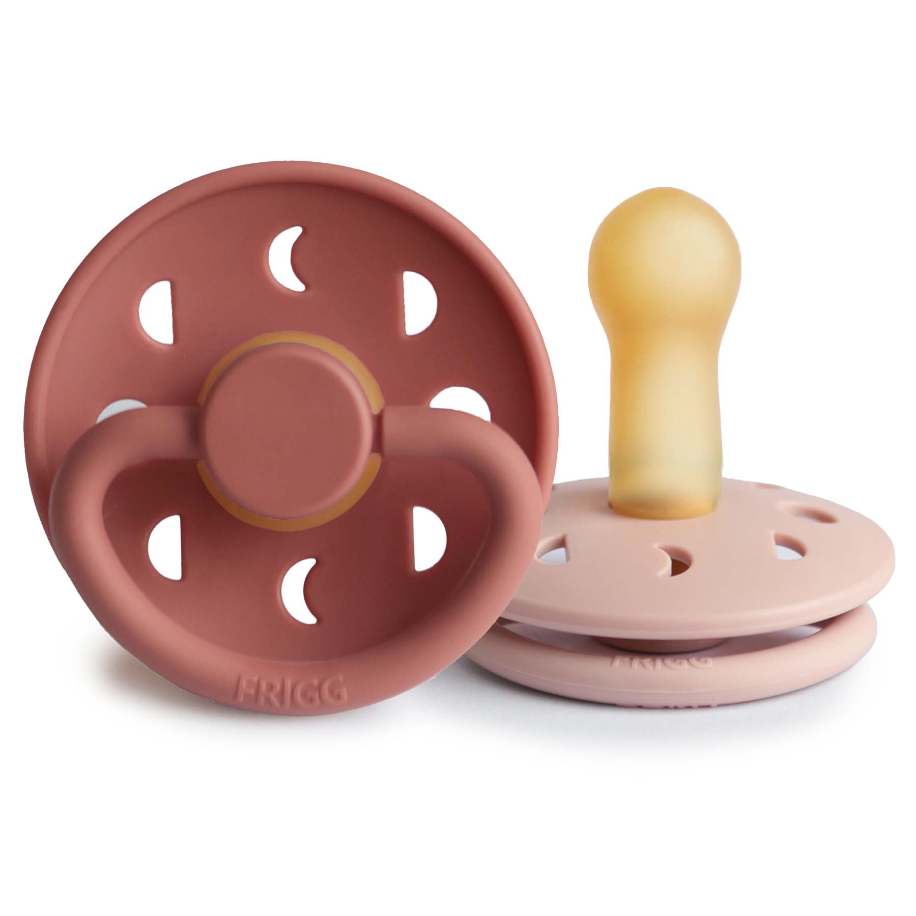 Image of FRIGG Moon Natural Rubber Pacifier 2-Pack