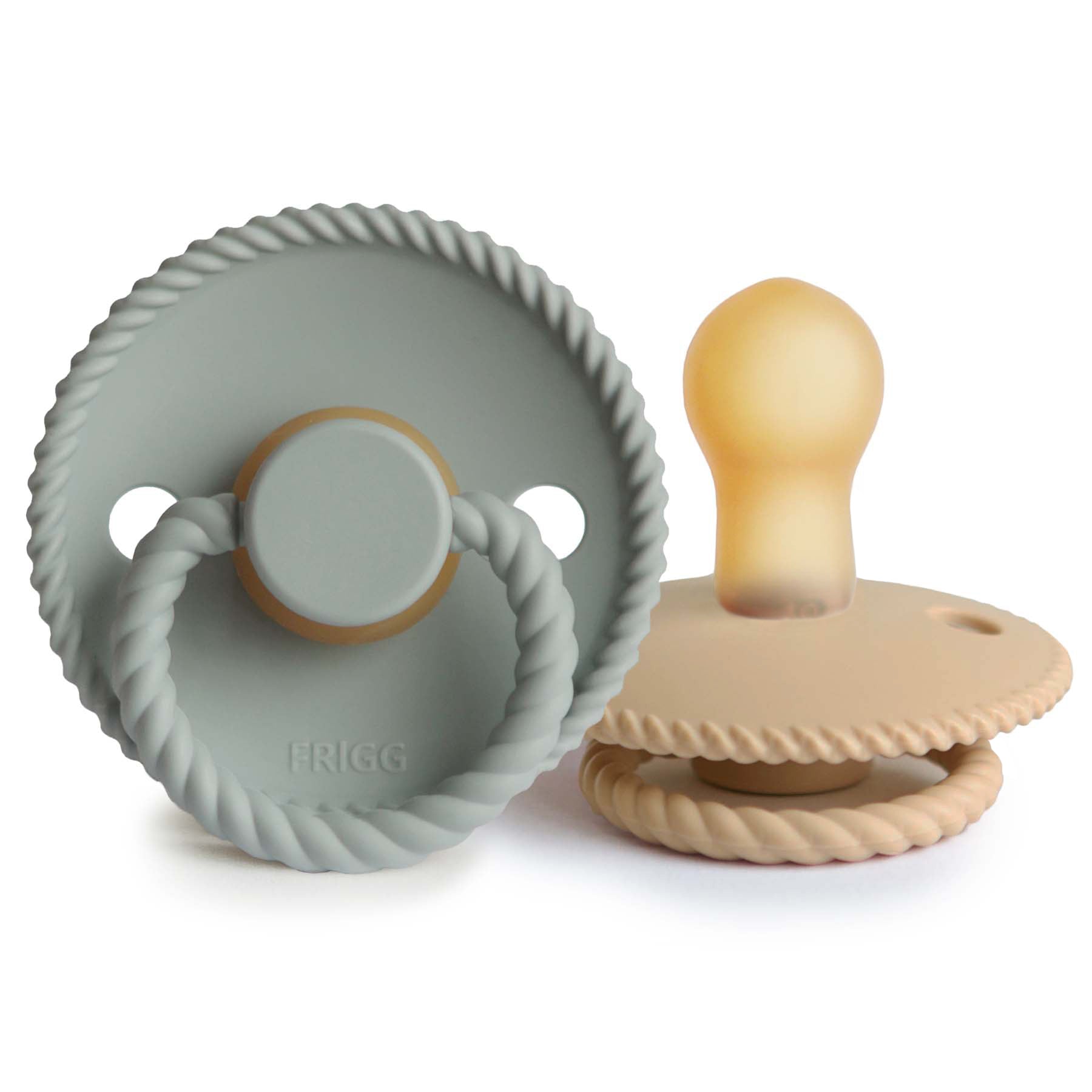 Image of FRIGG Rope Natural Rubber Pacifier 2-Pack