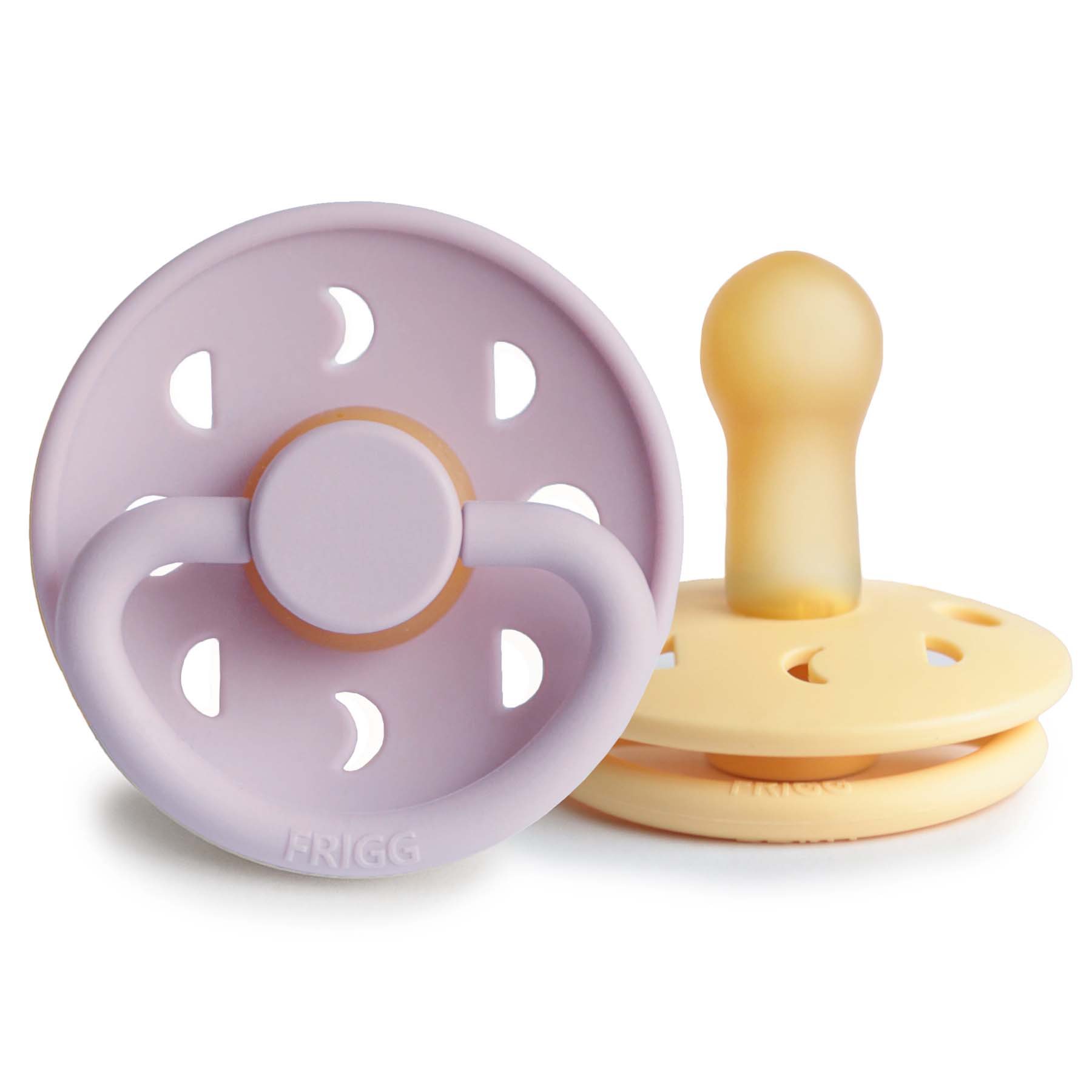 Image of FRIGG Moon Natural Rubber Pacifier 2-Pack