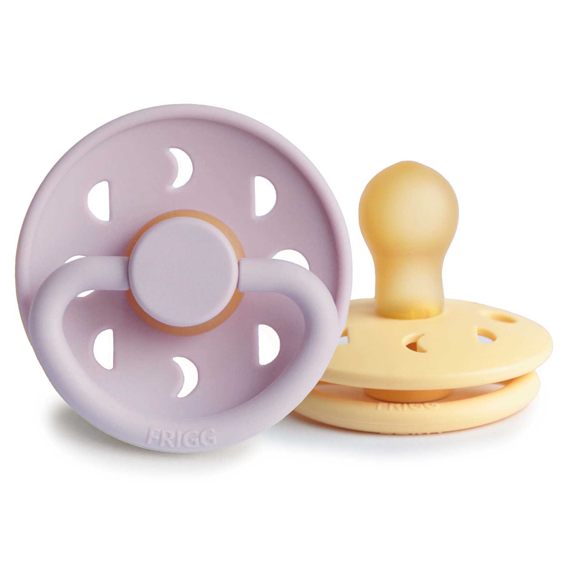 Image of FRIGG Moon Natural Rubber Pacifier 2-Pack