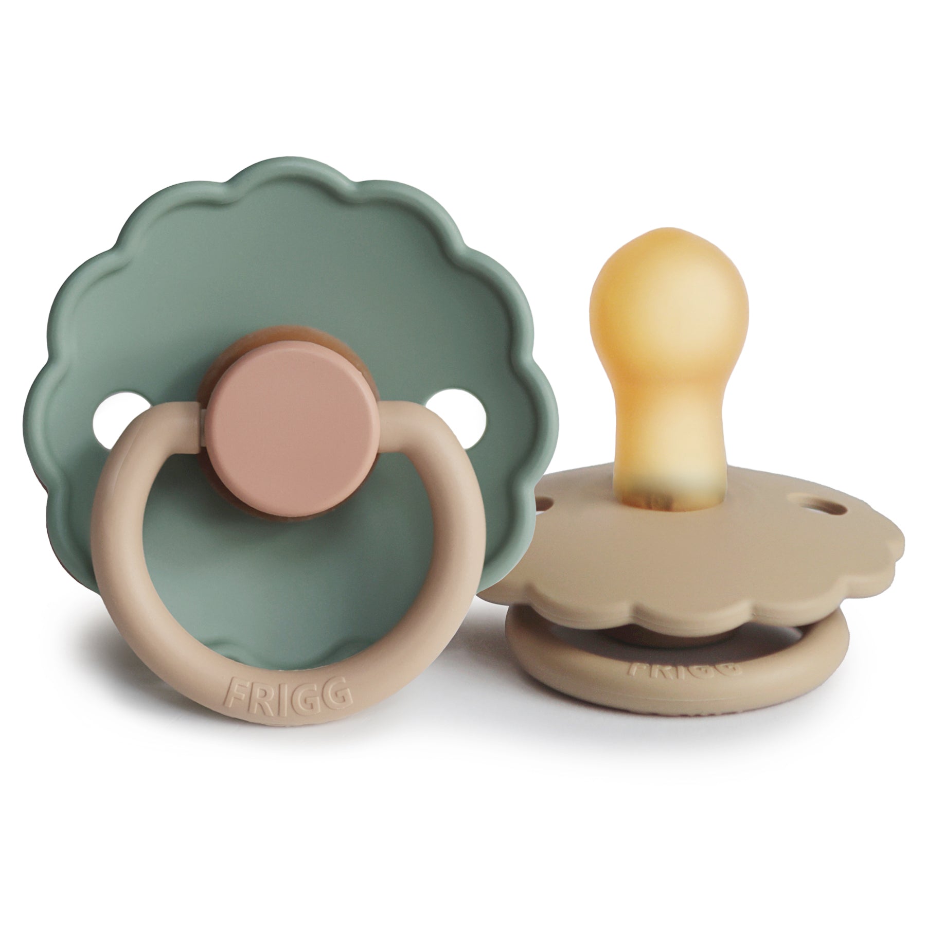 Image of FRIGG Daisy Natural Rubber Pacifier 2-Pack