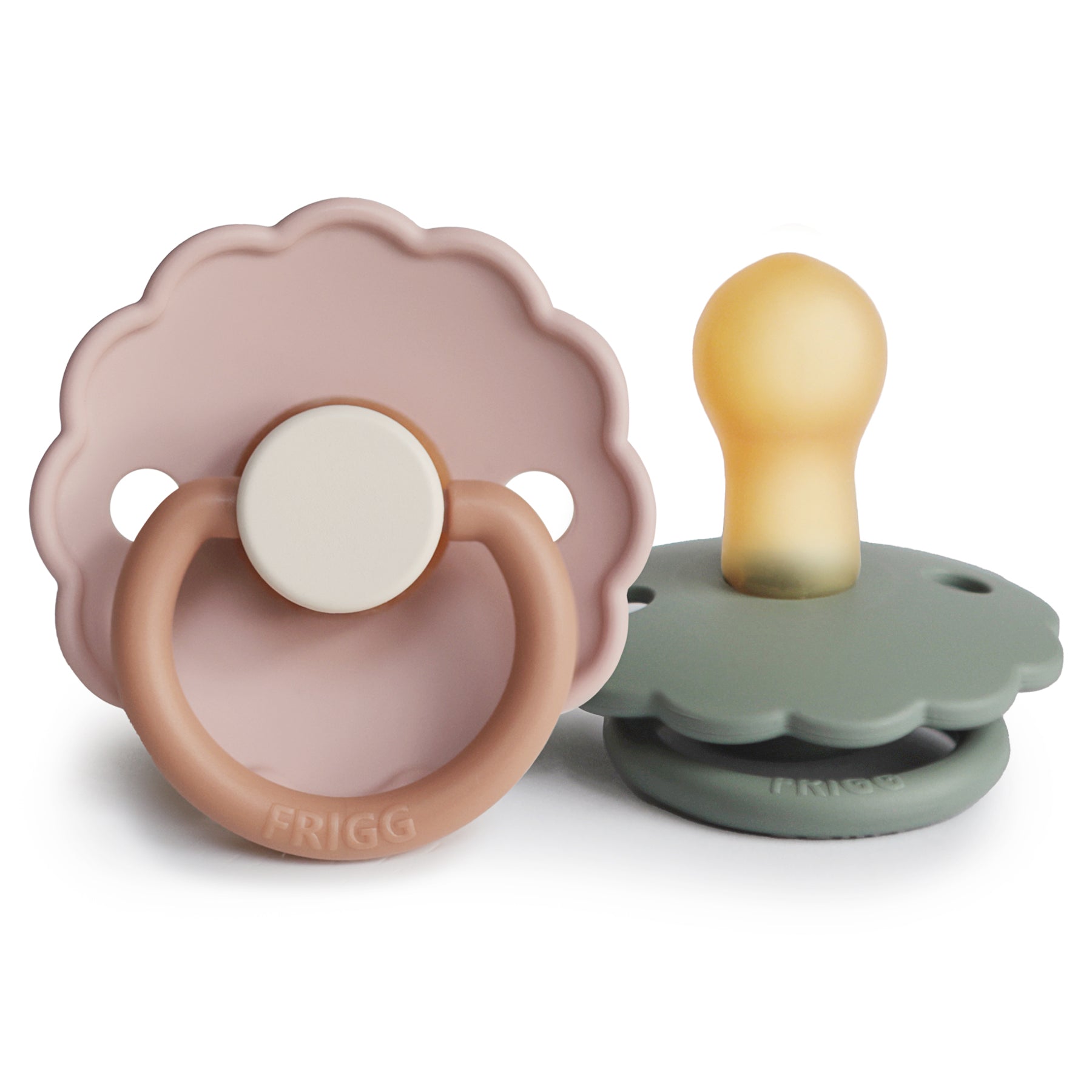 Image of FRIGG Daisy Natural Rubber Pacifier 2-Pack