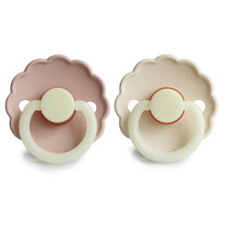 Image of FRIGG Daisy Night Natural Rubber Pacifier 2-Pack