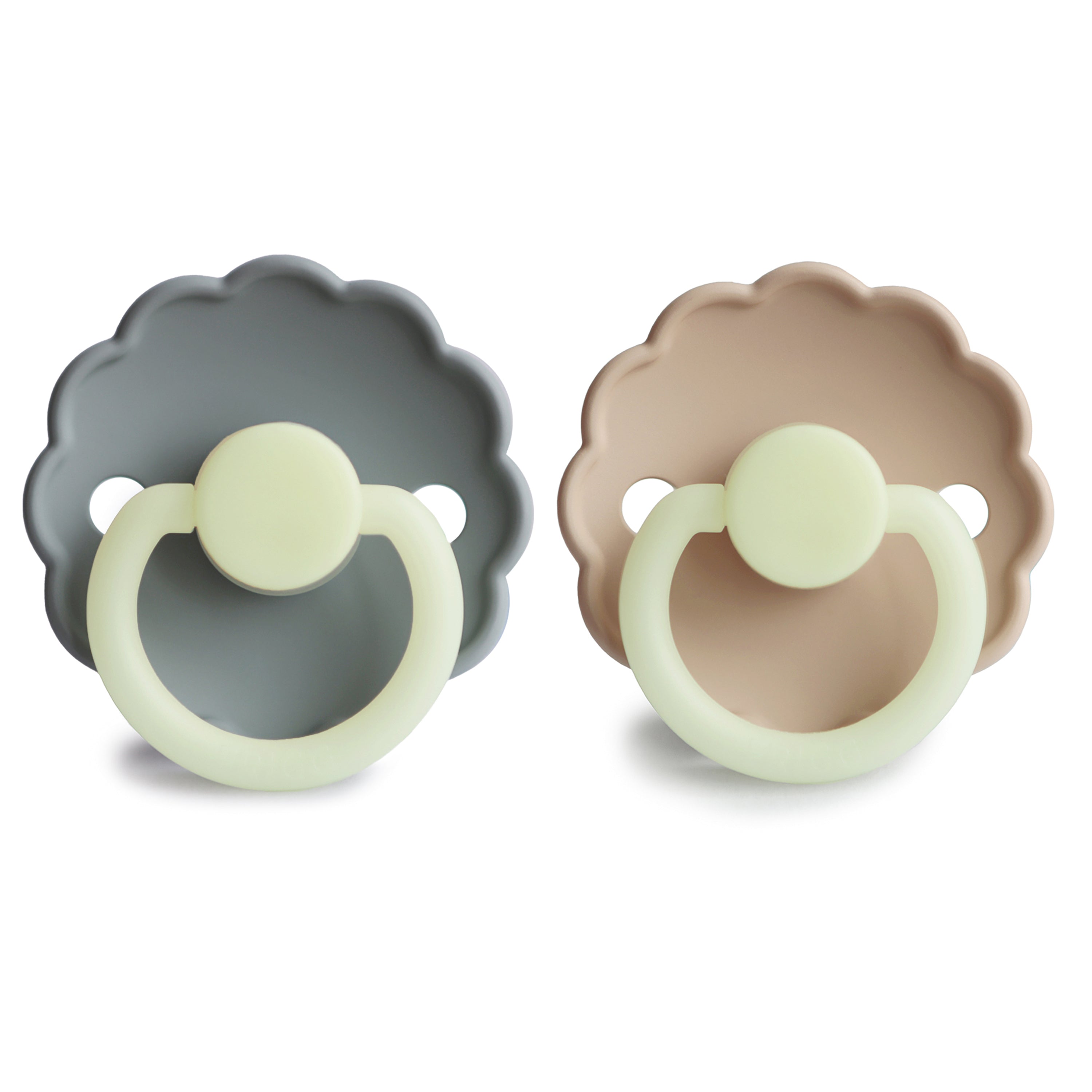 Image of FRIGG Daisy Night Silicone Pacifier 2-Pack