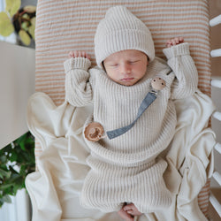 Image of Linen Pacifier Clip 2-Pack