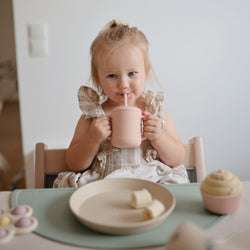 Image of Silicone Training Cup + Straw