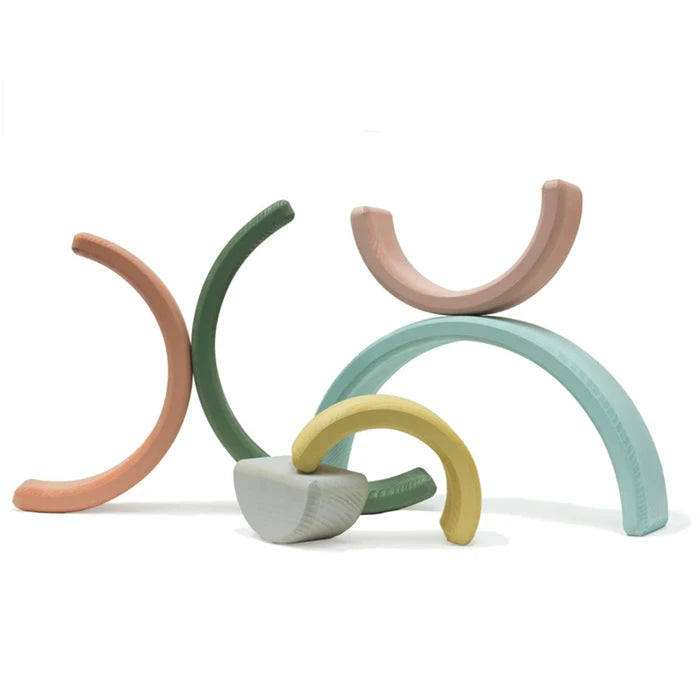 Wonder and Wise Rainbow Nesting Blocks