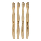 Bamboo Toothbrush - Adult - Zero Waste Toothbrush, Plastic Free, Compostable, Castor Bean Bristles