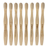 Bamboo Toothbrush - Adult - Zero Waste Toothbrush, Plastic Free, Compostable, Castor Bean Bristles